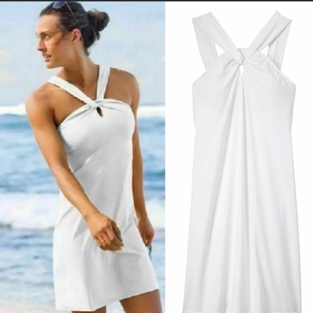 Athleta Keyhole Halter Dress 👗 - Picture 5 of 8